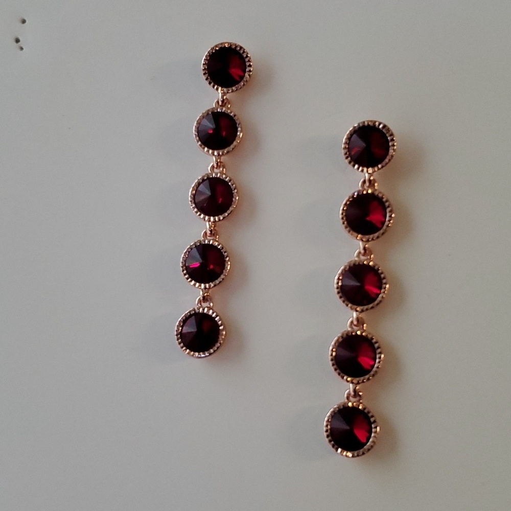 Ted Baker Rose Gold Rizza Rivoli Crystal Earrings